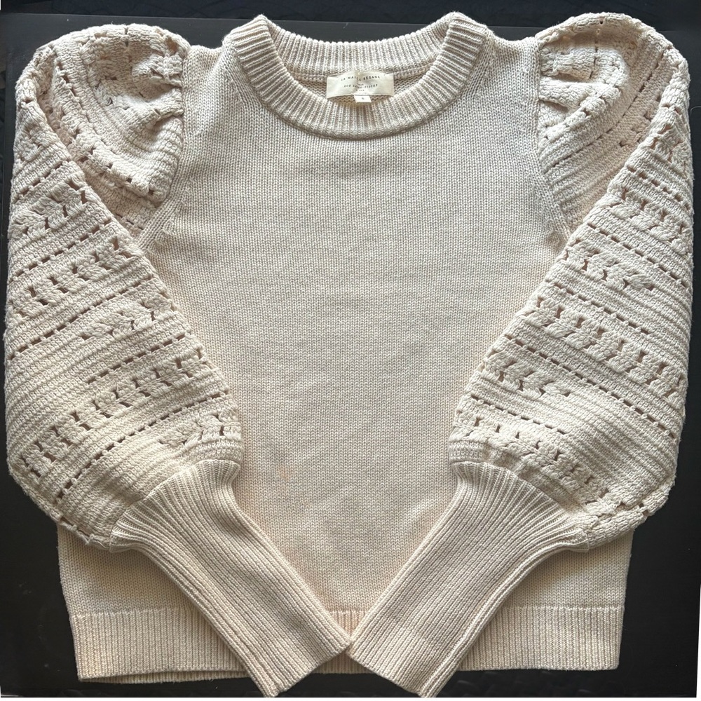 Sézane Orion cream knit sweater Size Small - Picture 3 of 9